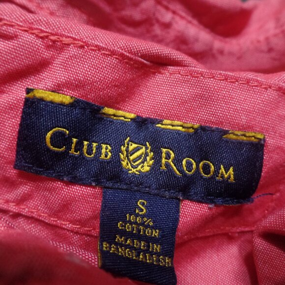 Club Room Burnt Red Button-Down Shirt, Size S - Picture 2 of 2